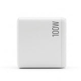 Devanti USB C Charger 100W Fast Charger 4 Port GaN Desktop Station White - Side View