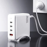 Devanti USB C Charger 100W Fast Charger 4 Port GaN Desktop Station White - Extra Image
