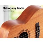 Alpha 26 inch tenor ukulele, natural mahogany with rosewood fretboard, image 6