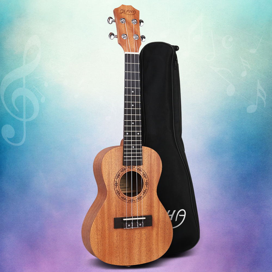Alpha 26 inch tenor ukulele, natural mahogany with rosewood fretboard, image 8