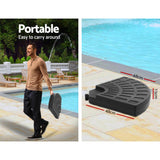 Instahut 3m Outdoor Umbrella w/Base Cantilever Beach Garden Patio Charcoal - Rear View