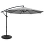 Instahut 3m Outdoor Umbrella w/Base Cantilever Beach Garden Patio Grey