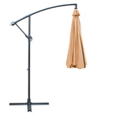 Instahut 3m Outdoor Umbrella Cantilever Beach Garden Patio Beige - Side View