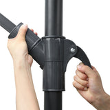 Instahut 3m Outdoor Umbrella Cantilever Beach Garden Patio Black