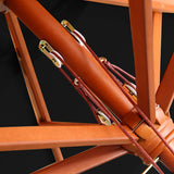 Instahut 2.7m Outdoor Umbrella Pole Umbrellas Beach Garden Sun Stand Patio Black - Side View