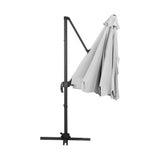 Instahut 3m Outdoor Umbrella Cantilever 360 Degree Tilt Beach Roma Grey - Side View