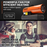 UNIMAC 20KW Portable Industrial Diesel Direct Forced Air Space Heater
