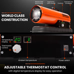 UNIMAC 20KW Portable Industrial Diesel Direct Forced Air Space Heater