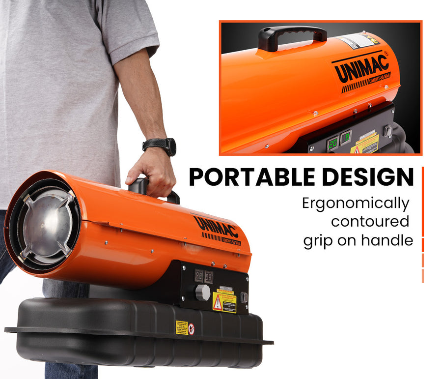 UNIMAC 20KW Portable Industrial Diesel Direct Forced Air Space Heater