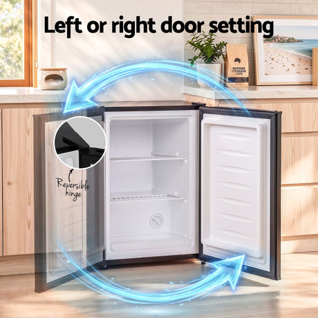 Devanti 42L Upright Freezer Fridge Black, image 5