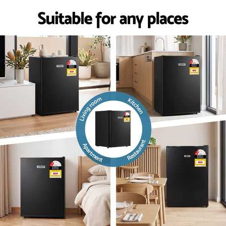 Devanti 42L Upright Freezer Fridge Black, image 7