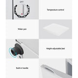 Devanti 60L Upright Freezer Fridge White - Rear View