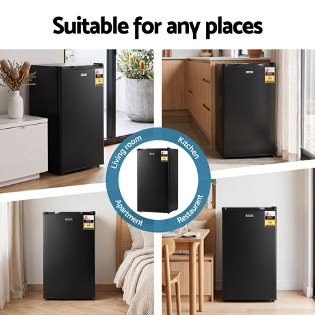 Devanti 81L Upright Freezer Fridge Black, image 7