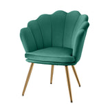 Artiss Armchair Velvet Green Callista - Front View
