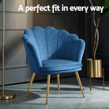 Artiss Armchair Velvet Blue Callista