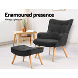 Artiss LANSAR Lounge Accent Chair - Side View