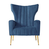 Artiss Armchair Navy Velvet Kate