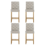 Artiss 4x Bar Stools Linen Upholstered Chairs, image 3