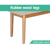 Artiss Dining Bench Upholstery Seat Wooden Chair 106cm - Top-Down View