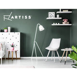 Artiss Dining Chairs Set of 2 PU Leather Plastic Metal White - Rear View