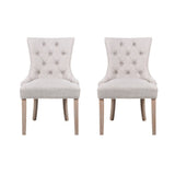 Artiss Dining Chairs Set of 2 Linen French Provincial Beige