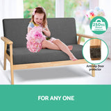 Artiss 2-Seater Sofa Armchair Skane - Rear View