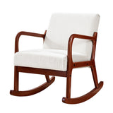 Artiss Rocking Armchair Nursing Chair Corduroy Beige