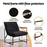 Artiss Armchair Lounge Chair Sling Black