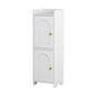 Artiss Bathroom Storage Cabinet 2-Tier Slim Toilet Organizer Adjustable White