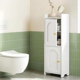 Artiss Bathroom Storage Cabinet 2-Tier Slim Toilet Organizer Adjustable White - Extra Image