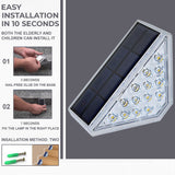 Dimnezz Solar Warm White Triangle Step Lights - 45-Degree Angle