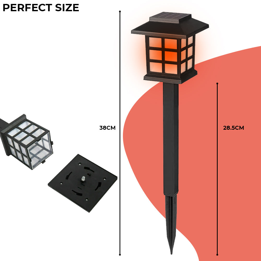Dimnezz Solar Powered Waterproof LED Stake Lights