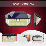Dimnezz 5-Sided Human Induction Outdoor Garden LED Lamp - Side View