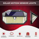 Dimnezz 5-Sided Human Induction Outdoor Garden LED Lamp - 45-Degree Angle