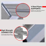 Hivvago 8 Grid Storage Rack Bookshelf Organizer Lightweight Durable Shelf - 45-Degree Angle