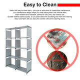 Hivvago 8 Grid Storage Rack Bookshelf Organizer Lightweight Durable Shelf - Close-Up Angle