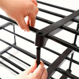 Hivvago 6 Tiers Shoe Rack Storage Organizer Shelf Adjustable Space Saver - Low Angle