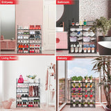 Hivvago 6 Tiers Shoe Rack Storage Organizer Shelf Adjustable Space Saver