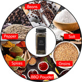 Hivvago 24-Pack 120ml Glass Spice Jars – Airtight Storage with Lids & Labels - Top-Down View