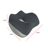Hivvago Memory Foam Seat Cushion ??Ergonomic Support for Office, Car & Home, Grey - Side View