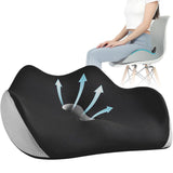 Hivvago Memory Foam Seat Cushion ??Ergonomic Support for Office, Car & Home, Grey - 45-Degree Angle