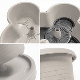 Hivvago 5-Tier Vertical Garden Planter – Stackable Indoor/Outdoor Pot with Wheel Base - Rear View