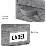 Hivvago Underbed Storage Container ??Foldable Box with Lids & Label Pocket