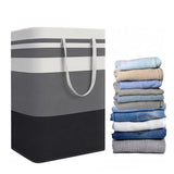 Hivvago 2-Pack Large Waterproof Laundry Baskets with Handles - Top-Down View