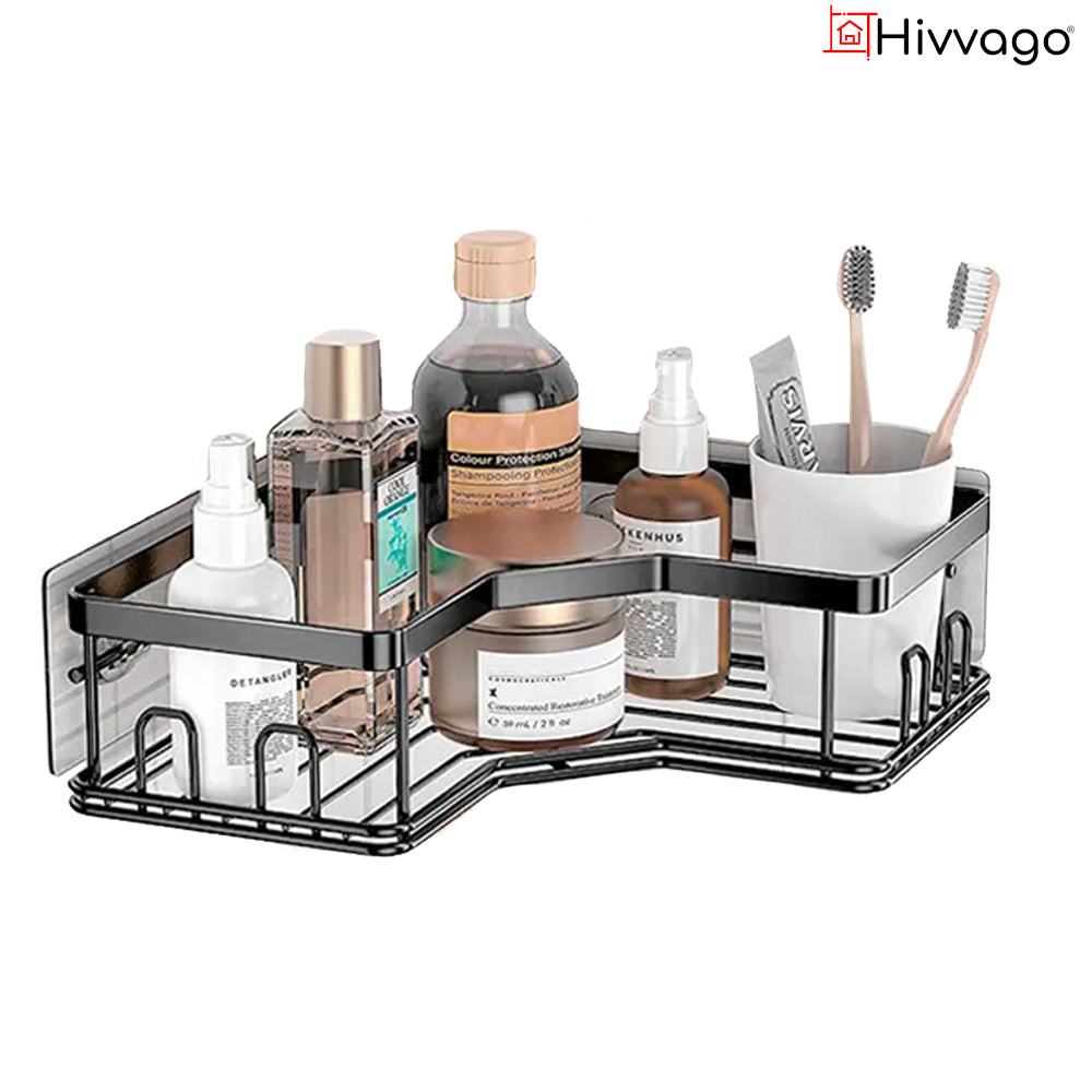 Hivvago Stainless Steel Bathroom Organizer Shelves