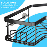 Hivvago Stainless Steel Bathroom Organizer Shelves - 45-Degree Angle