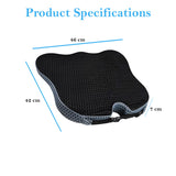 Vagooz Car Wedge Seat Cushion ??Memory Foam Booster with Non-Slip Base, Black