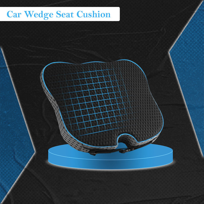 Vagooz Car Wedge Seat Cushion ??Memory Foam Booster with Non-Slip Base, Black