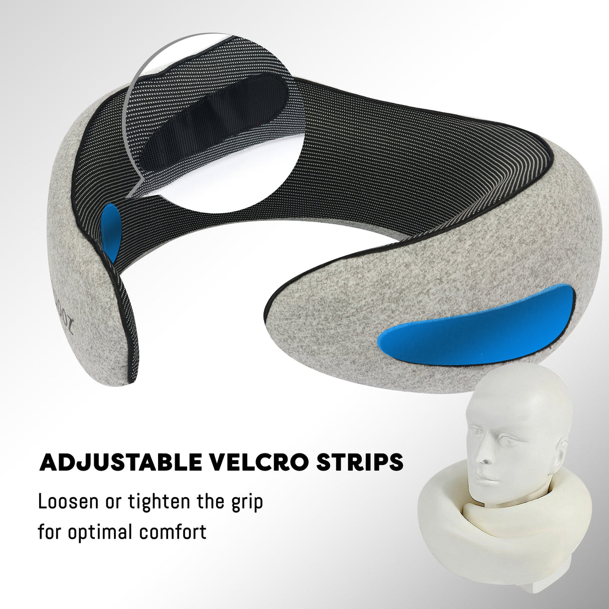 Vagooz Memory Foam Travel Neck Pillow Set