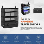 Vagooz Foldable 3 Shelf Travel Camping Organizer with Hook